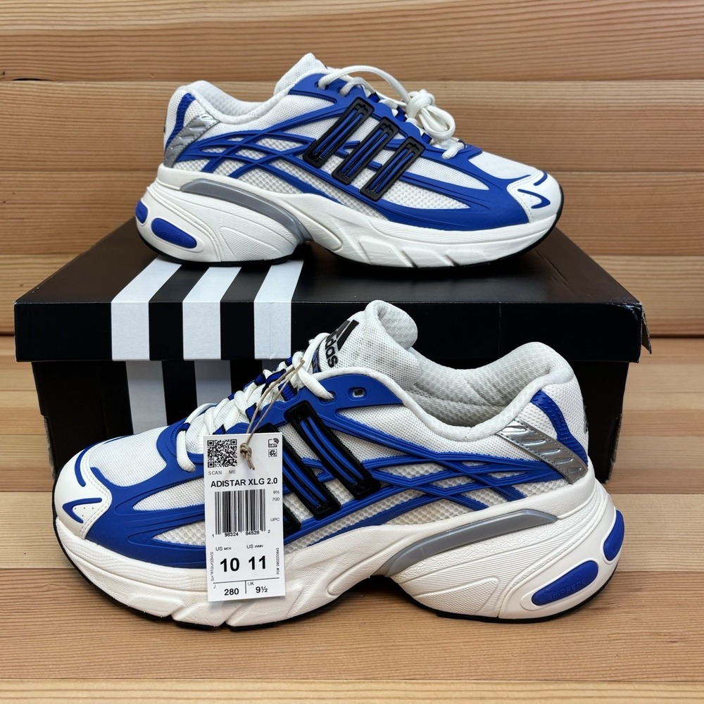 Adidas Adistar XLG 2.0 White/Blue/Black KI4505 Size 10 US Men's